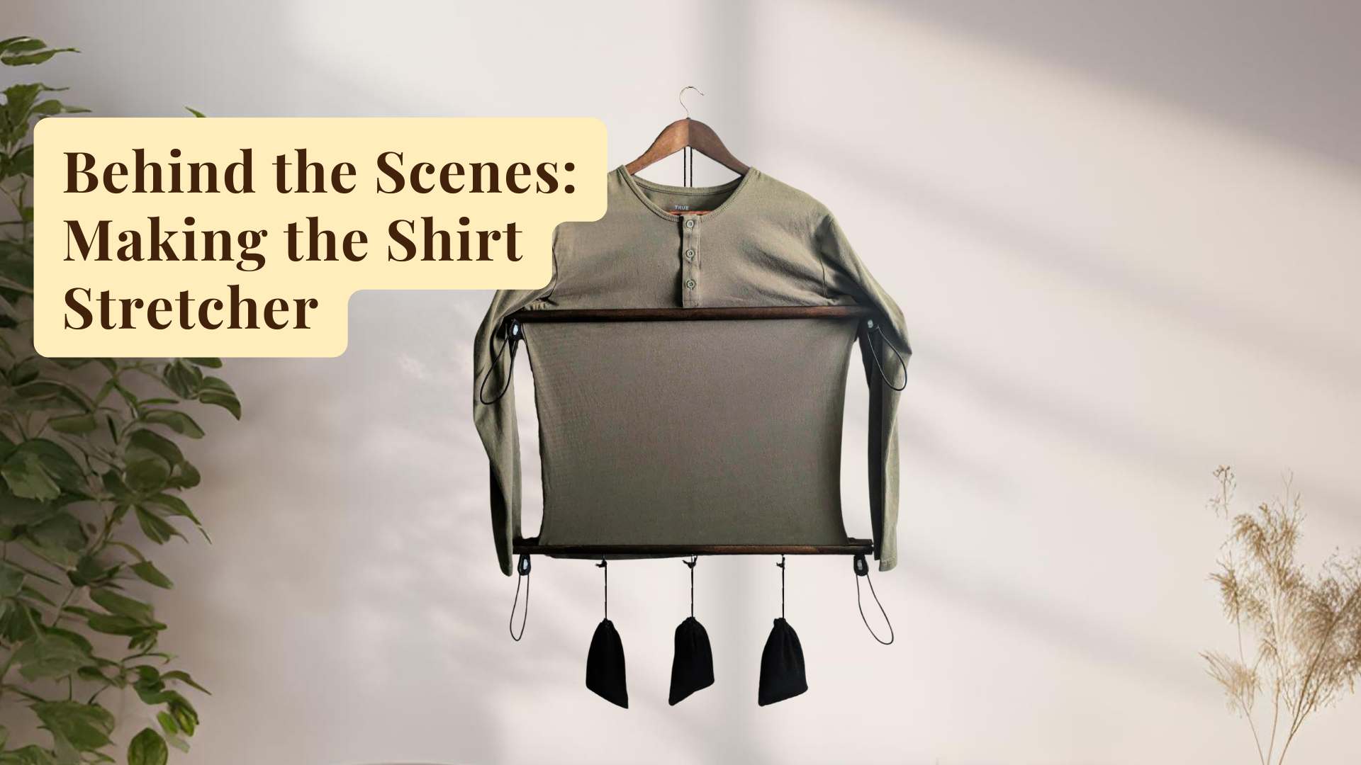 Load video: Behind the scenes in the Shirt Stretcher making process.
